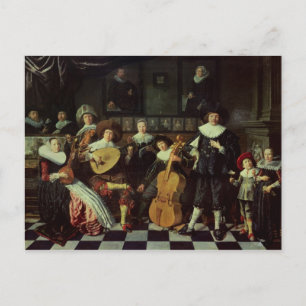 Familienmusik Postkarte
