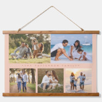Familienname 5 Foto Collage Einfache Moderne