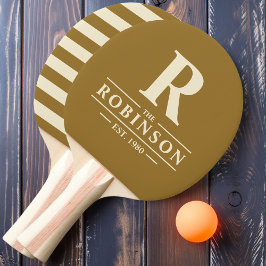Familienname & anfängliche Polo-Wüste Tischtennis Schläger