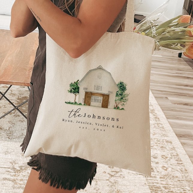 Familienname Beach Bag Bauernhof Ostjahr Tragetasche (Von Creator hochgeladen)
