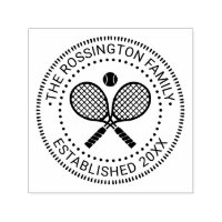 Familienname bei überquerten Tennisschlägern Datum