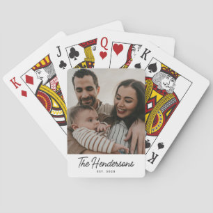 Familienname benutzerdefinierte Foto-Spielkarten Spielkarten
