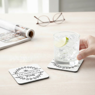 Familienname Blumenkranz Getränkeuntersetzer