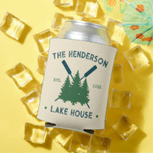 Familienname Cabin Lake House Oars Pine Trees