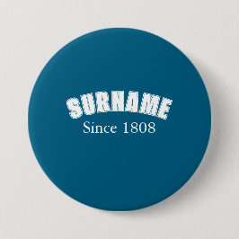 Familienname Collegiate Design Button