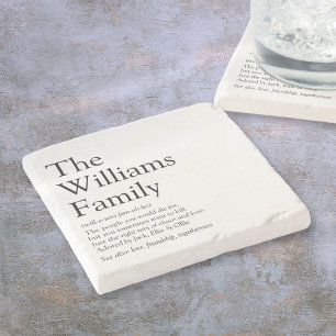 Familienname Definition Personalisiert Steinuntersetzer