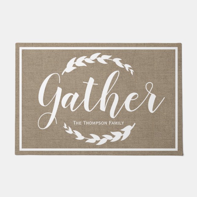 Familienname der fußmatte (Vorderseite)