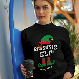 Familienname der Mommy elf, passend zu Weihnachten T-Shirt