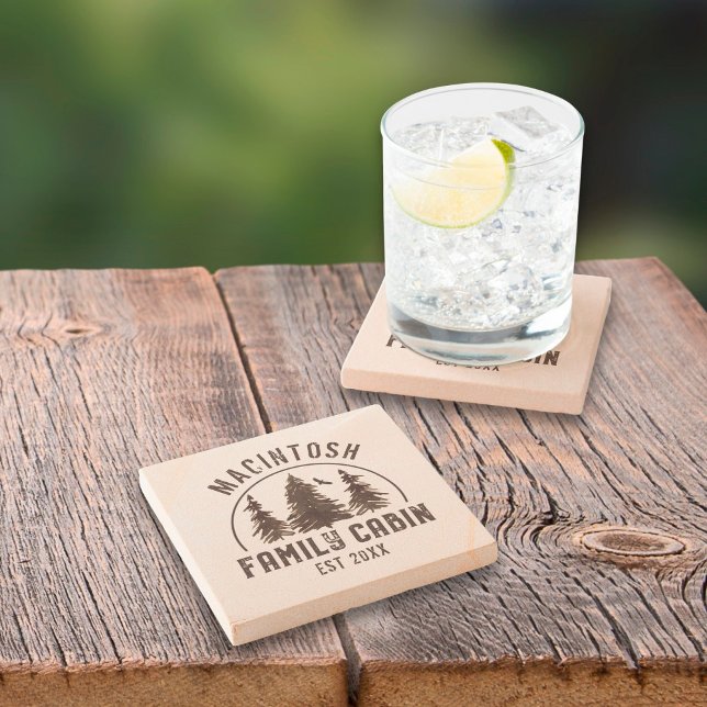 Familienname der Rustikalen Bäume Steinuntersetzer (Von Creator hochgeladen)