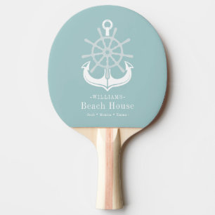 Familienname des Beach House Aquamariner Anker Tischtennis Schläger