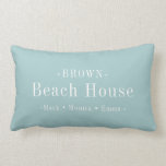 Familienname des Beach House Lendenkissen<br><div class="desc">Beach House Familienname Ankerdesign. Entsprechende Produkte finden Sie in der Kollektion "Beach Nautical Design Family Name". Sie sind herzlich eingeladen,  meinen Laden für schönere Produkte zu besuchen.</div>