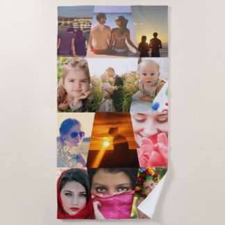 Familienname des Fotos hochladen Strandtuch