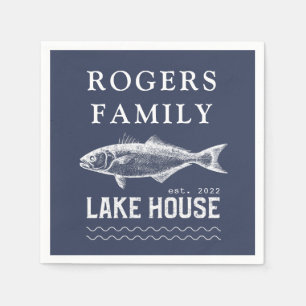 Familienname des Lake House Serviette