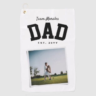 Familienname eines Mannschafts-Vaters: ein Foto sp Golfhandtuch