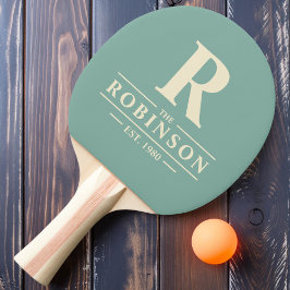 Familienname & Erstklasseriff Tischtennis Schläger
