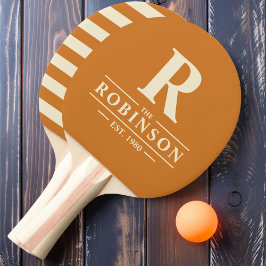 Familienname & Erstklassiges Polo Burnt Honey Tischtennis Schläger