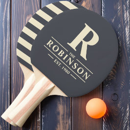 Familienname & Erstklassiges Polo Mediterranes Gra Tischtennis Schläger