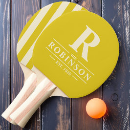 Familienname & Erstklassiges Polo Striping Dark Le Tischtennis Schläger