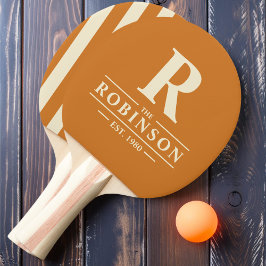 Familienname & Erstklassiges Polo Striping Honey Tischtennis Schläger