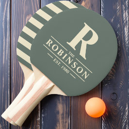 Familienname & Erstklassiges Polo Warm Grau Tischtennis Schläger