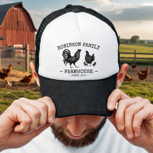 Familienname Farmhouse Henne Küken Hahn  Truckerkappe