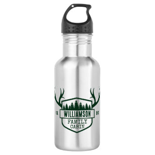 Familienname Forest Green wiederverwendbar Edelstahlflasche