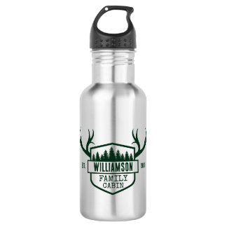 Familienname Forest Green wiederverwendbar Edelstahlflasche
