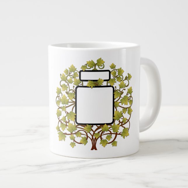 Familienname hinzufügen / Bilder - Jumbo-Tasse (Vorderseite Rechts)