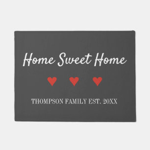 Familienname 'Home Sweet Home' Fußmatte