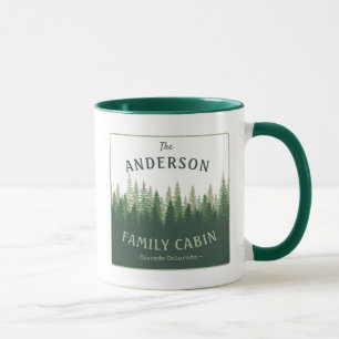 Familienname Hüttenstandort Kiefernwald Tasse