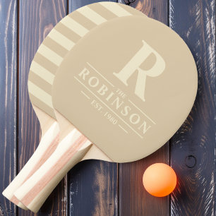 Familienname & Initiale Polo Sanddüne Tischtennis Schläger