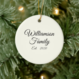 Familienname, Jahr, Anzahl Elfenbeinkühe anpassen Keramik Ornament