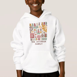 Familienname Jahr Wiedersehen Boho Floral Weihnach Hoodie