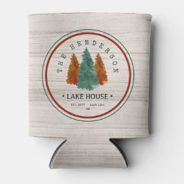 Familienname Lake House Pine Trewood Personalisier Dosenkühler