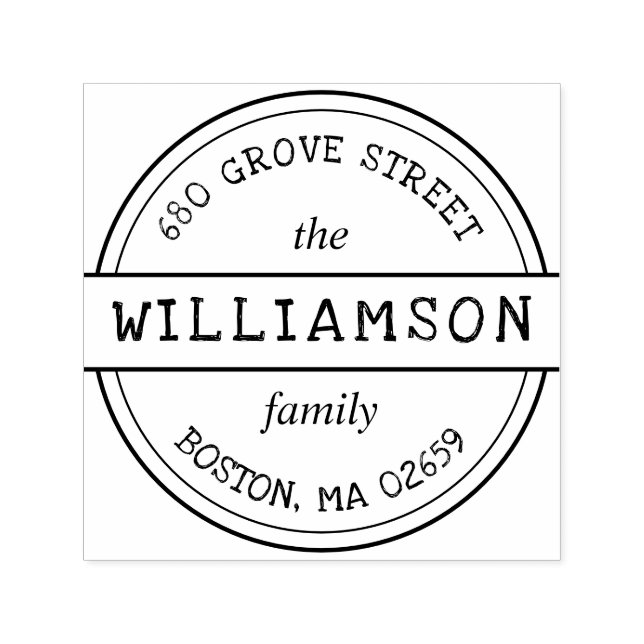 Familienname Permastempel (Design)