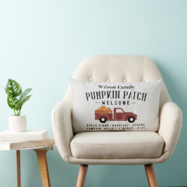 Familienname Pumpkin Patch Lendenkissen