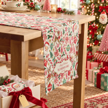 Familienname Retro Kitschmas Candy Cane Weihnachte