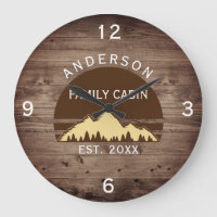 Familienname: Rustikale Retro-Bäume