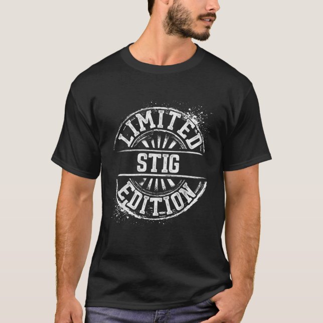 Familienname Stig Funny Wiedersehen Nachname Marki T-Shirt (Vorderseite)