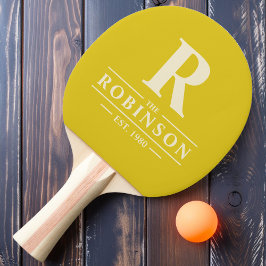 Familienname und anfängliche dunkle Lemon Tischtennis Schläger