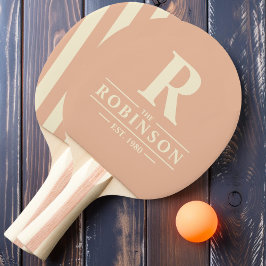 Familienname und anfänglicher Polo-Streifen Sweet  Tischtennis Schläger
