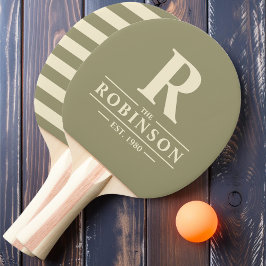 Familienname und erste Polo-Sage-Wiese Tischtennis Schläger