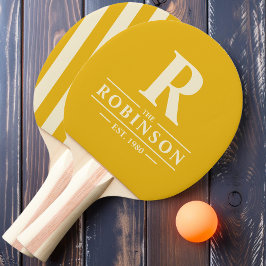 Familienname und erste Polo-Streifen warme Sonnenb Tischtennis Schläger