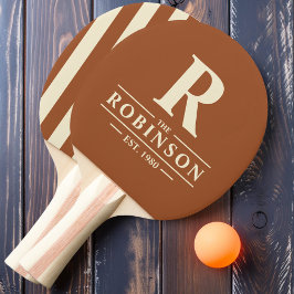 Familienname und erste Polo Striping Sun Tischtennis Schläger