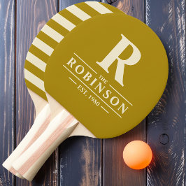 Familienname und erste Polo-Wüstenlandschaft Tischtennis Schläger