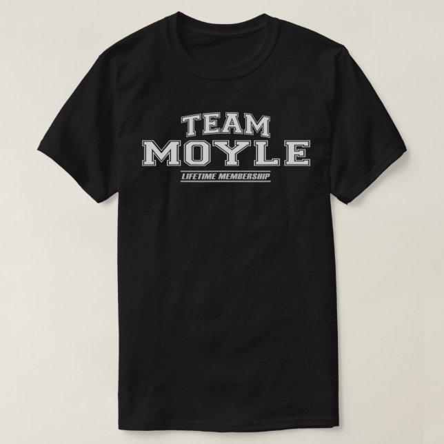Familienname von Team Moyle Proud, Nachname, Nachn T-Shirt (Design vorne)