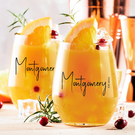 Familienname Weinglas Ohne Stiel