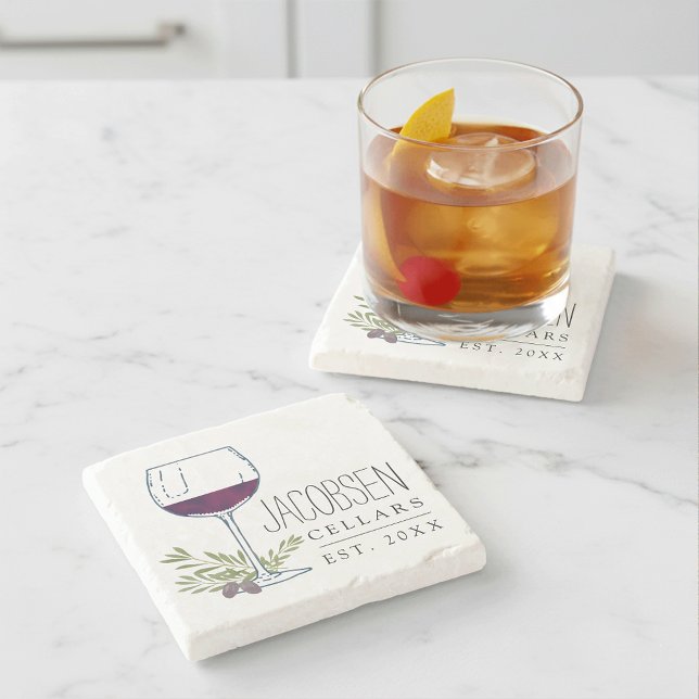 Familienname Weinkeller Steinuntersetzer (Von Creator hochgeladen)