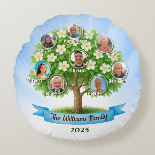 Familiennamen Foto Memory Wohngestaltung Rundes Kissen