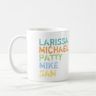 Familiennamen (Mama, Vater und Söhne) Kaffeetasse